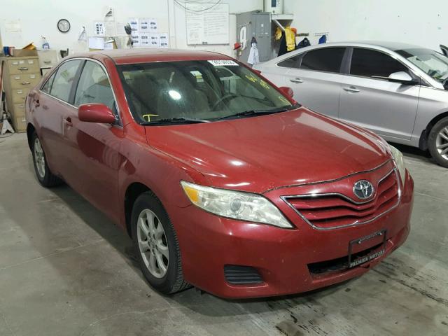 4T1BK3EK2AU109113 - 2010 TOYOTA CAMRY SE RED photo 1