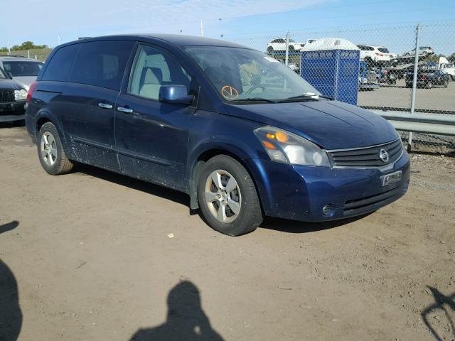 5N1BV28U49N100529 - 2009 NISSAN QUEST S BLUE photo 1