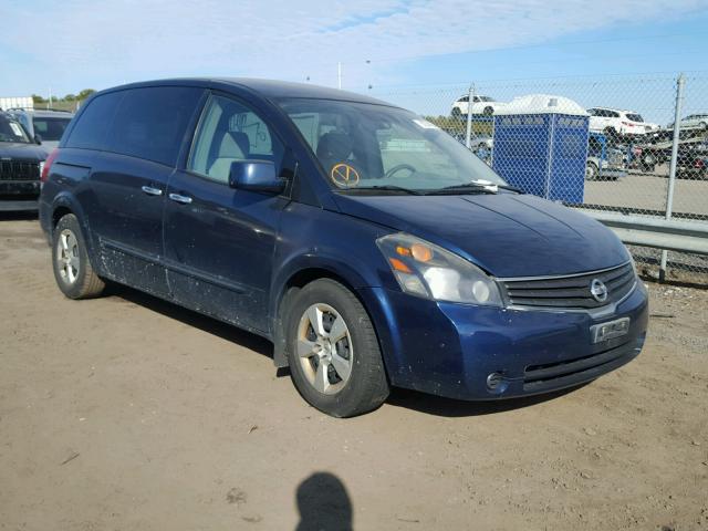 5N1BV28U49N100529 - 2009 NISSAN QUEST S BLUE photo 2