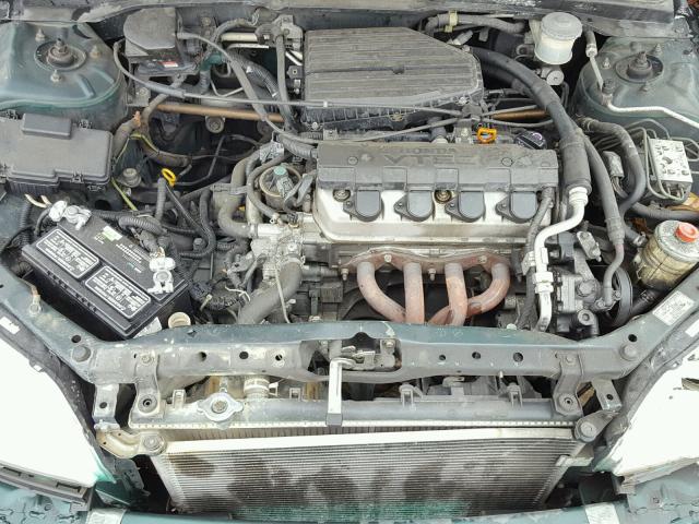 2HGES26791H513181 - 2001 HONDA CIVIC EX მწვანე ფოტო 7