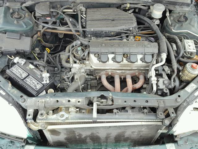 2HGES26791H513181 - 2001 HONDA CIVIC EX GREEN photo 7