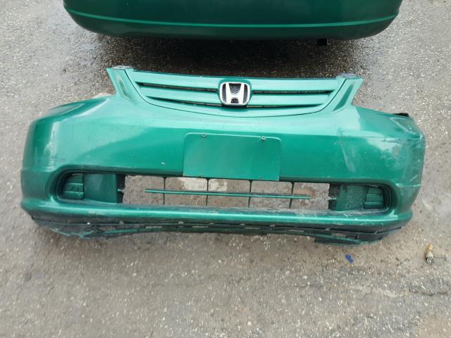 2HGES26791H513181 - 2001 HONDA CIVIC EX მწვანე ფოტო 9