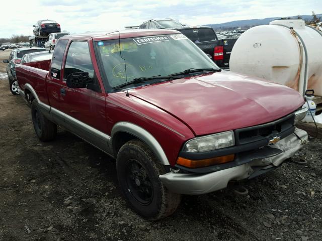 1GCDT19X1X8162617 - 1999 CHEVROLET S TRUCK S1 RED photo 1