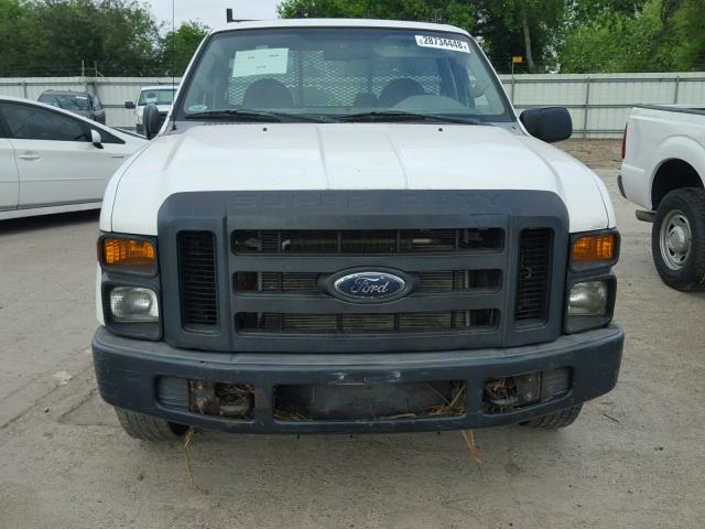 1FTNF20518EE12650 - 2008 FORD F250 SUPER WHITE photo 9