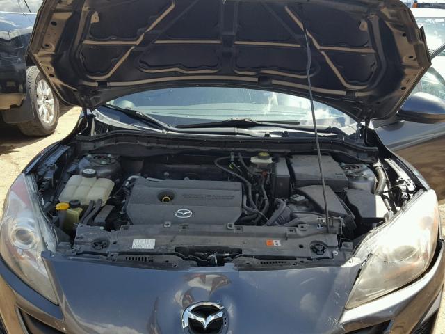 JM1BL1SG6A1318135 - 2010 MAZDA 3 I GRAY photo 7