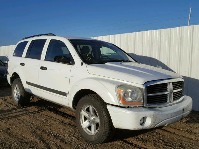 1D4HB48N46F136158 - 2006 DODGE DURANGO SL WHITE photo 1