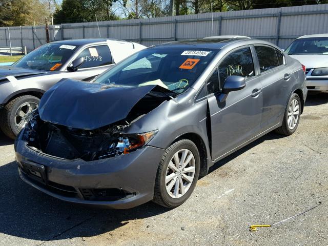 19XFB2F98CE025567 - 2012 HONDA CIVIC EXL GRAY photo 2