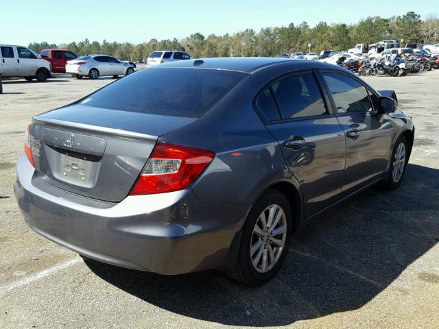 19XFB2F98CE025567 - 2012 HONDA CIVIC EXL GRAY photo 4