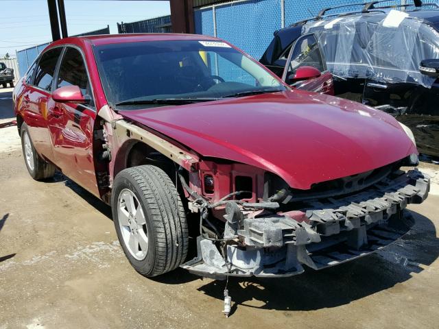 2G1WT58K189255755 - 2008 CHEVROLET IMPALA LT RED photo 1