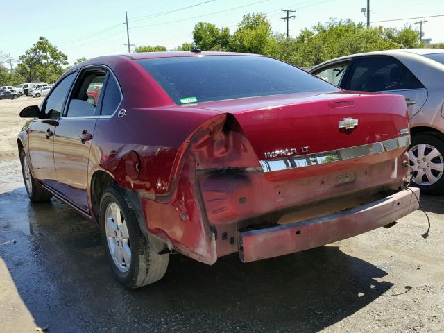 2G1WT58K189255755 - 2008 CHEVROLET IMPALA LT RED photo 3