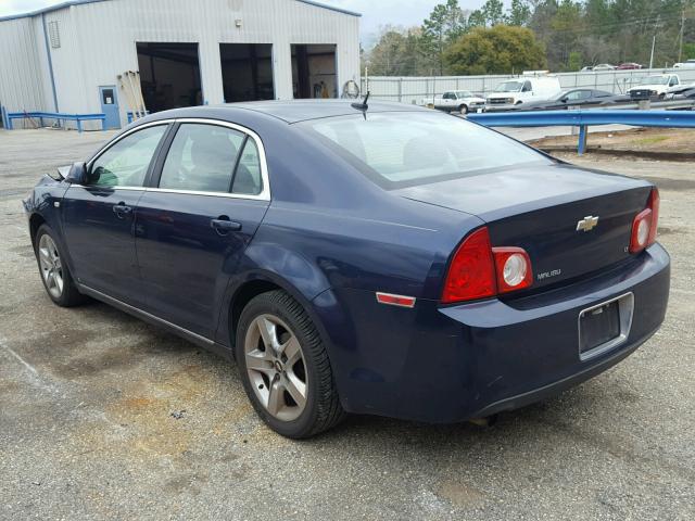 1G1ZH57B184259274 - 2008 CHEVROLET MALIBU 1LT BLUE photo 3