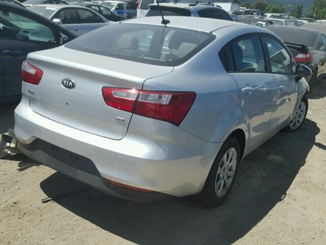 KNADM4A38G6572685 - 2016 KIA RIO LX Արծաթագույն լուսանկար 4