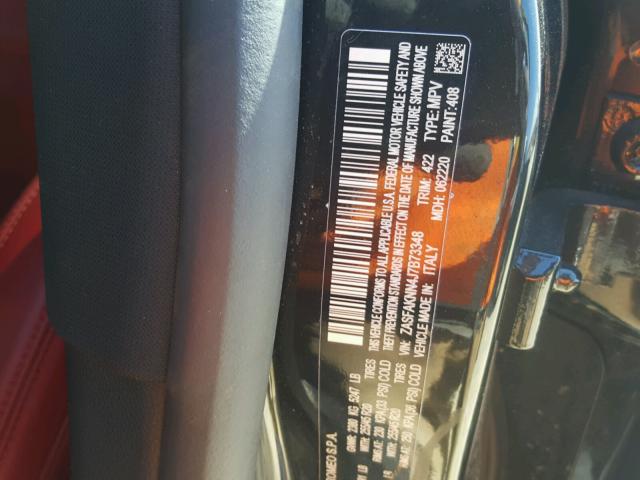 ZASFAKNN4J7B73348 - 2018 ALFA ROMEO STELVIO TI BLACK photo 10