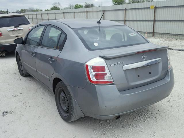 3N1AB6AP4BL628164 - 2011 NISSAN SENTRA 2.0 GRAY photo 3