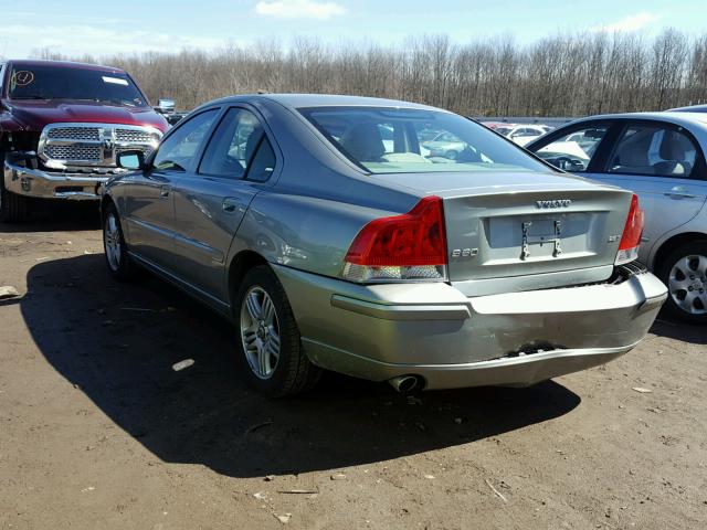 YV1RS592882679819 - 2008 VOLVO S60 2.5T GREEN photo 3
