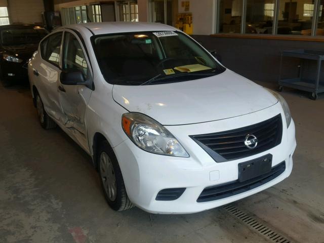 3N1CN7AP3CL848175 - 2012 NISSAN VERSA S WHITE photo 1