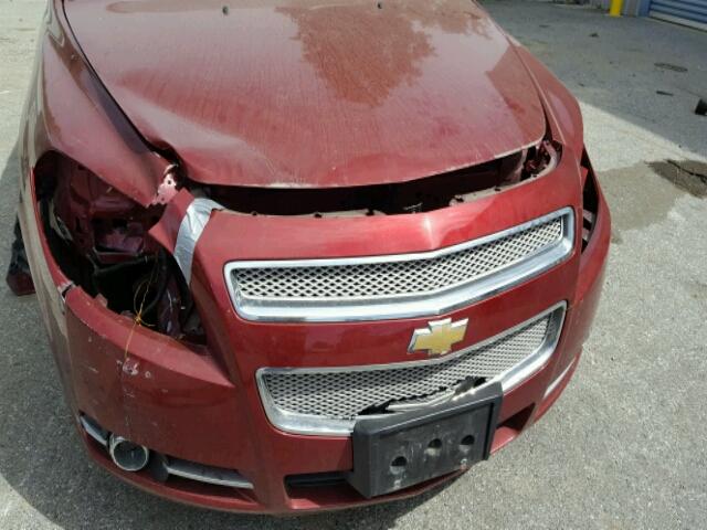 1G1ZK57728F165020 - 2008 CHEVROLET MALIBU LTZ RED photo 9