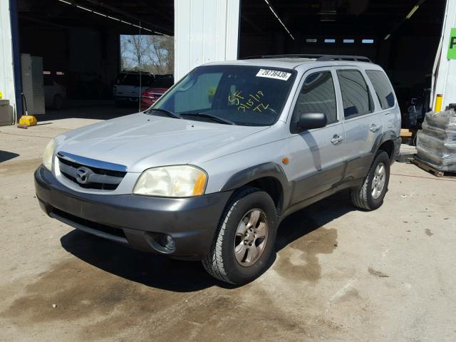 4F2CZ06144KM03041 - 2004 MAZDA TRIBUTE ES SILVER photo 2