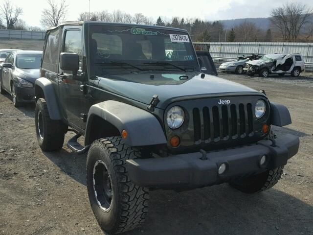 1J4AA2D1XBL504437 - 2011 JEEP WRANGLER S GREEN photo 1