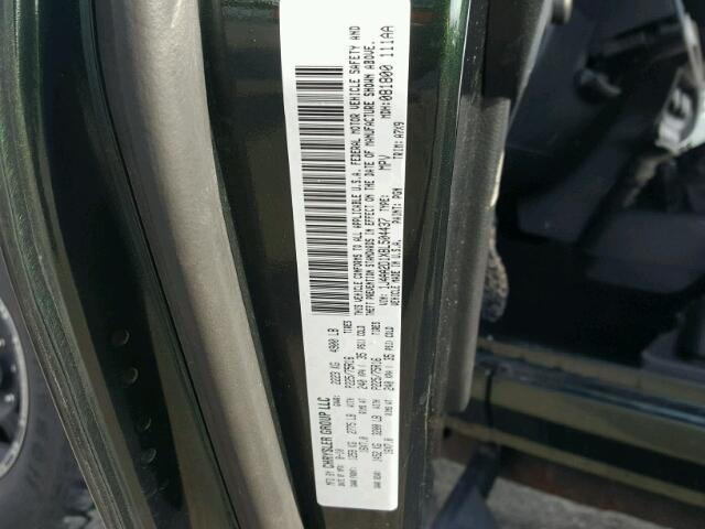 1J4AA2D1XBL504437 - 2011 JEEP WRANGLER S GREEN photo 10