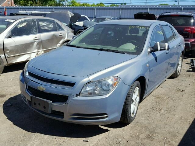 1G1ZG57B384275480 - 2008 CHEVROLET MALIBU LS BLUE photo 2