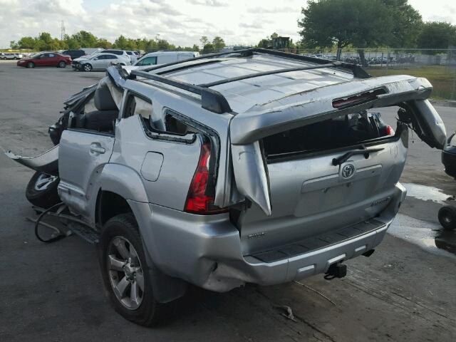 JTEBU17R38K002635 - 2008 TOYOTA 4RUNNER LT SILVER photo 3