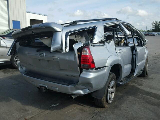 JTEBU17R38K002635 - 2008 TOYOTA 4RUNNER LT SILVER photo 4