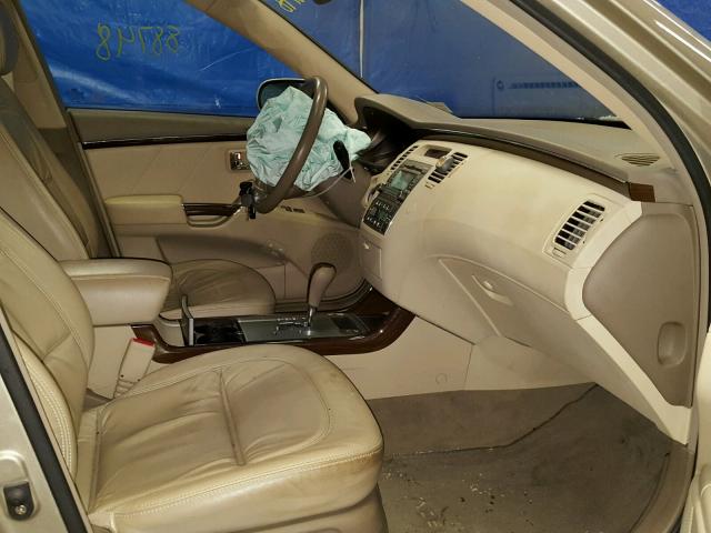 KMHFC46D39A372728 - 2009 HYUNDAI AZERA GLS BEIGE photo 5