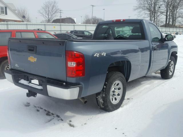 1GCNKPEA9DZ386798 - 2013 CHEVROLET SILVERADO BLUE photo 4