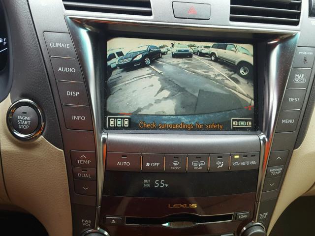 JTHBL46F675045717 - 2007 LEXUS LS 460 BLUE photo 9