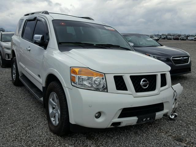 5N1BA08CX8N615461 - 2008 NISSAN ARMADA SE WHITE photo 1