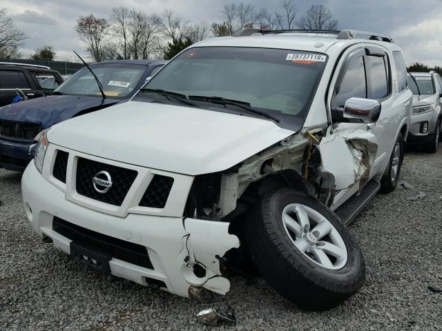 5N1BA08CX8N615461 - 2008 NISSAN ARMADA SE WHITE photo 2