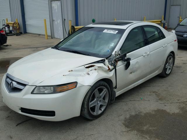 19UUA66294A023823 - 2004 ACURA TL WHITE photo 2