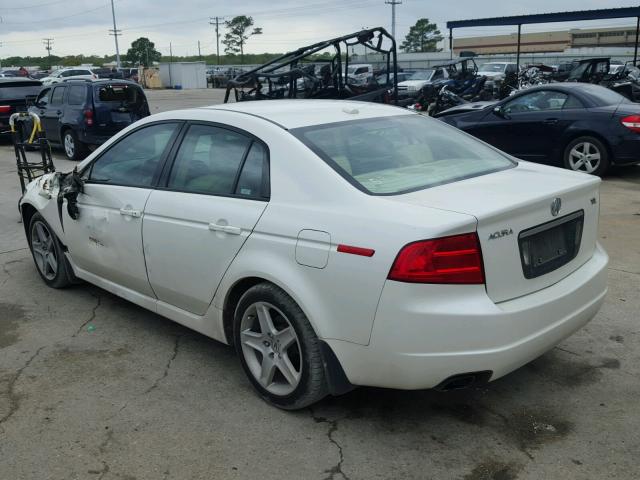 19UUA66294A023823 - 2004 ACURA TL WHITE photo 3