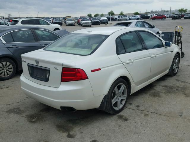 19UUA66294A023823 - 2004 ACURA TL WHITE photo 4