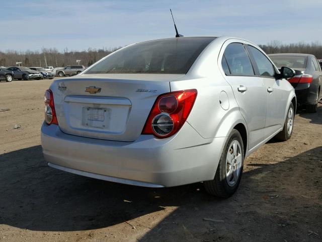 1G1JA5SH7D4132455 - 2013 CHEVROLET SONIC LS SILVER photo 4