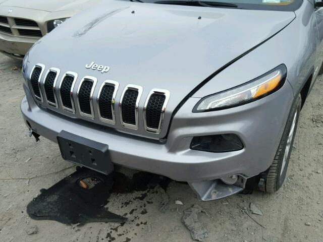 1C4PJMCS3FW625563 - 2015 JEEP CHEROKEE L GRAY photo 9