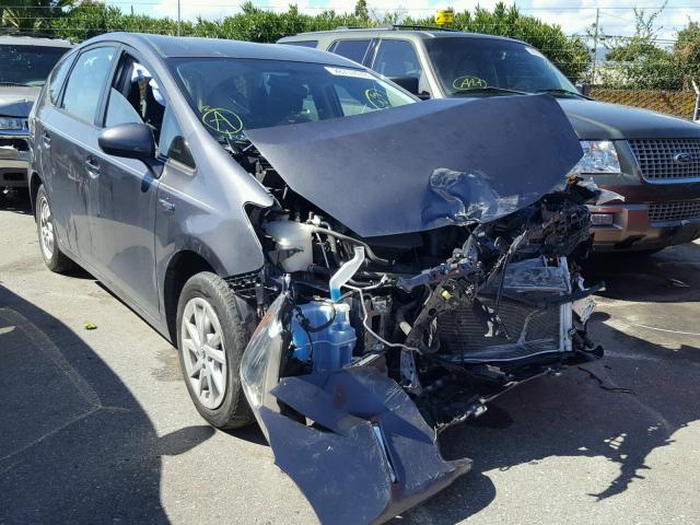 JTDZN3EU9D3225561 - 2013 TOYOTA PRIUS V GRAY photo 1