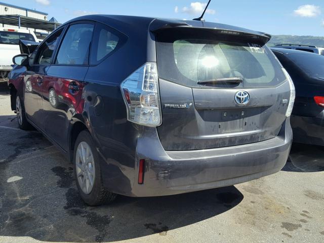 JTDZN3EU9D3225561 - 2013 TOYOTA PRIUS V GRAY photo 3