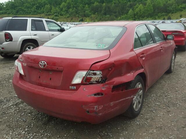 4T1BB46K59U106805 - 2009 TOYOTA CAMRY HYBR RED photo 4