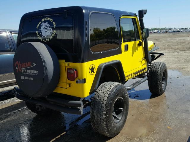 2J4FY19P3NJ502872 - 1992 JEEP WRANGLER / YELLOW photo 4