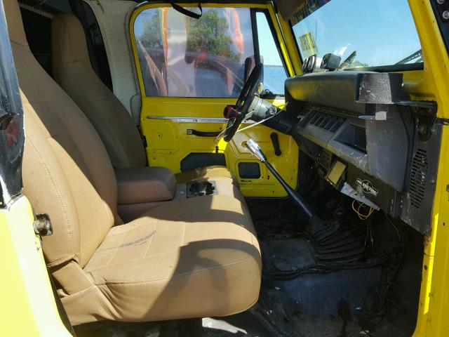 2J4FY19P3NJ502872 - 1992 JEEP WRANGLER / YELLOW photo 5