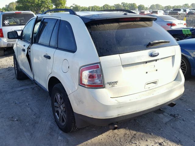 2FMDK36C08BB16870 - 2008 FORD EDGE SE WHITE photo 3