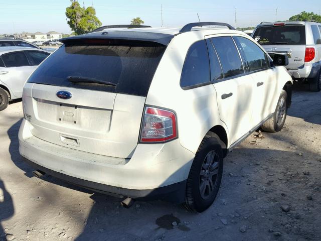 2FMDK36C08BB16870 - 2008 FORD EDGE SE WHITE photo 4