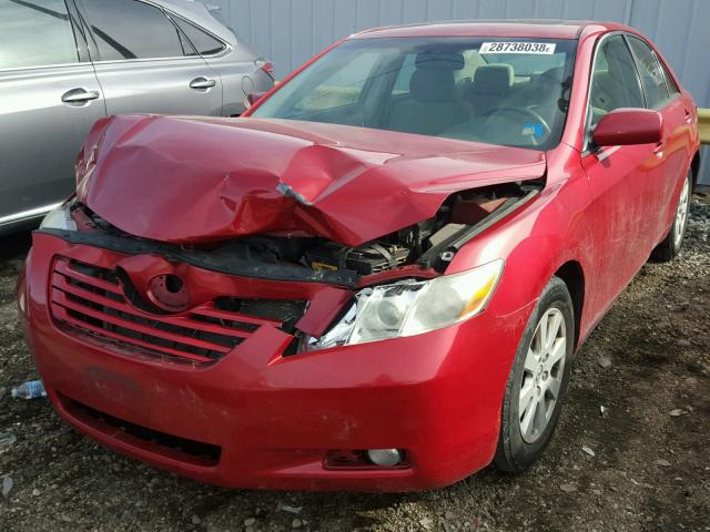 4T1BE46K67U055576 - 2007 TOYOTA CAMRY NEW RED photo 2