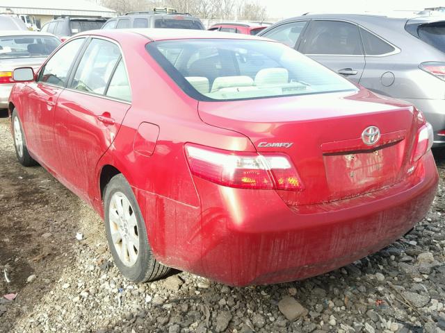 4T1BE46K67U055576 - 2007 TOYOTA CAMRY NEW RED photo 3