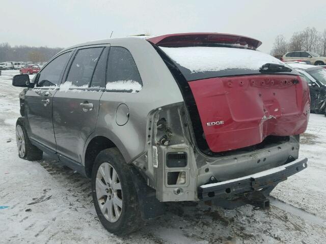 2FMDK48C48BA69555 - 2008 FORD EDGE SEL GRAY photo 3