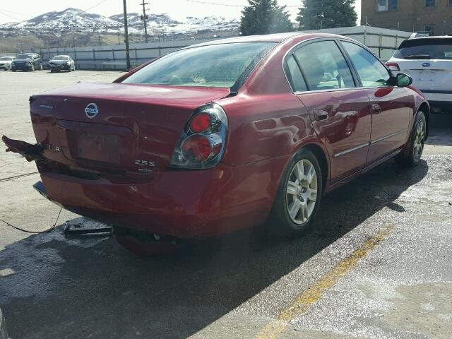 1N4AL11D46N300385 - 2006 NISSAN ALTIMA S RED photo 4