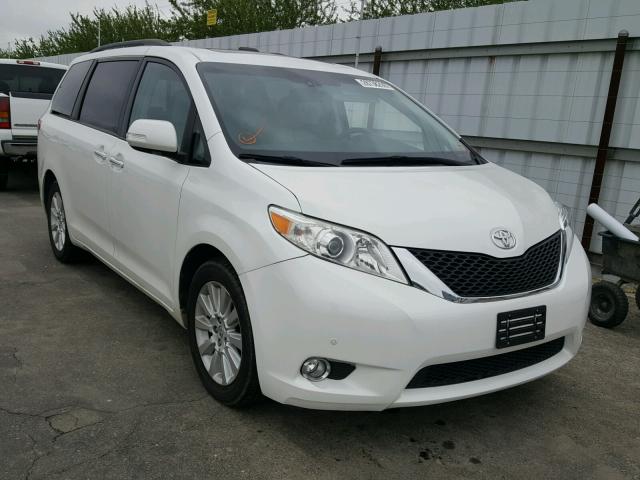 5TDDK3DCXDS053180 - 2013 TOYOTA SIENNA XLE WHITE photo 1