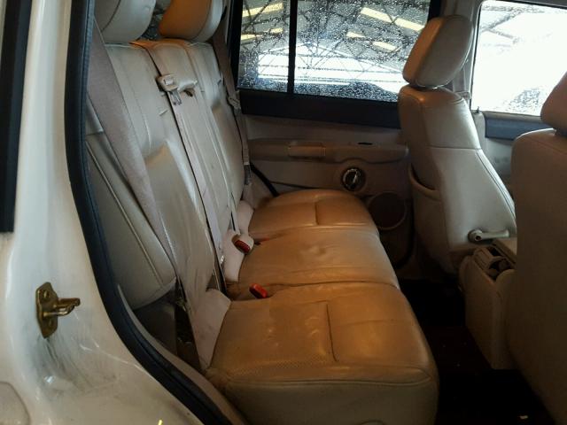 1J8HH58296C226682 - 2006 JEEP COMMANDER WHITE photo 6